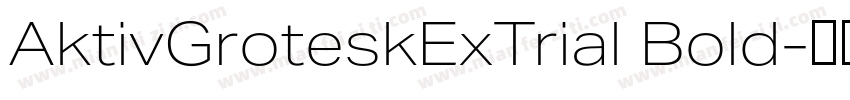 AktivGroteskExTrial Bold字体转换